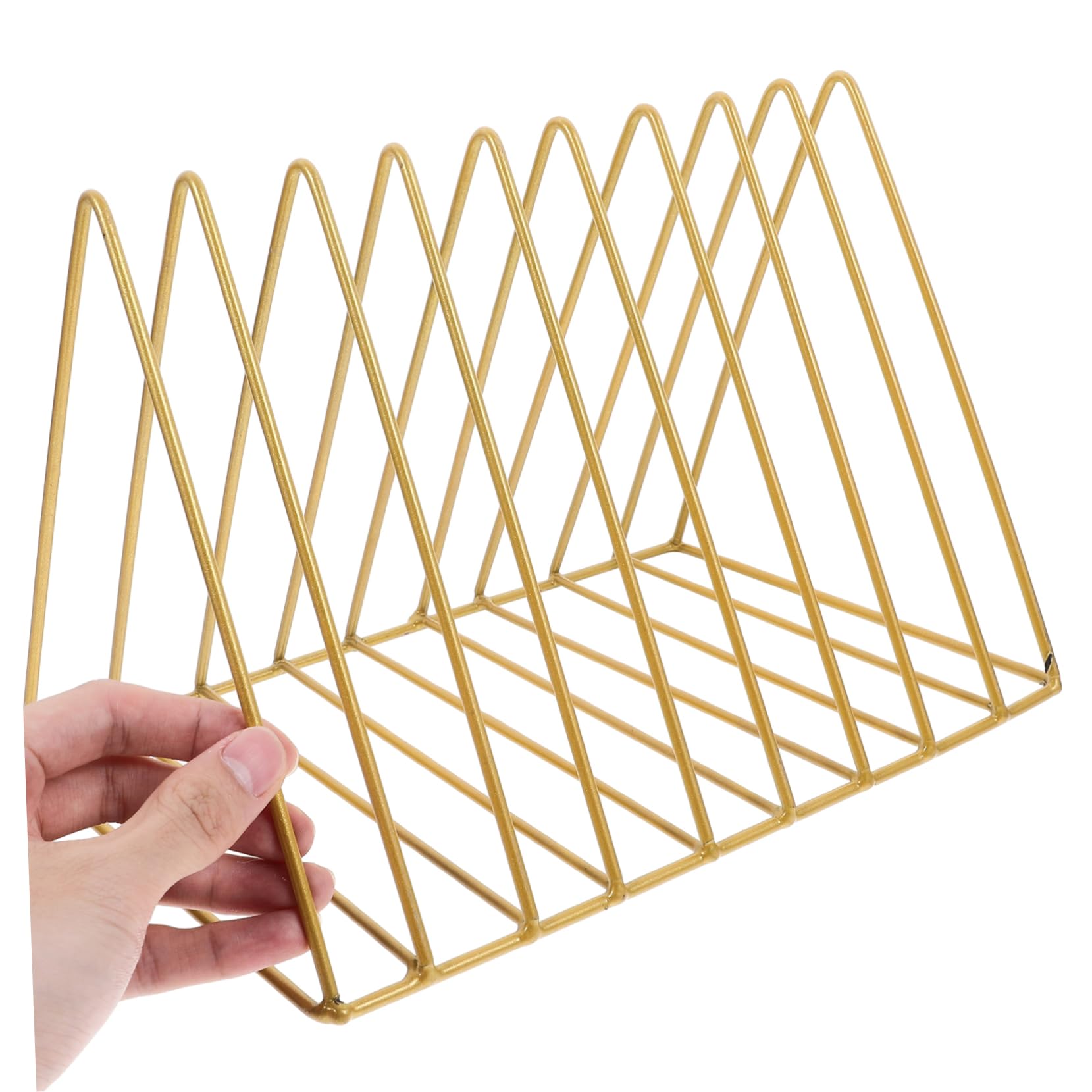 Porta Libri da Scrivania in Metallo Organizer per Documenti e Libri Pesanti Supporto in Vinile Salvaspazio Fermalibri Decorativi per Soggiorno Studio Ufficio