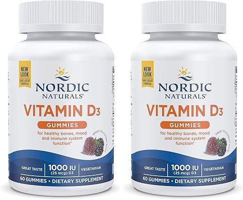 Vista 13 de Nordic Naturals, Gomitas de Vitamina D3, Funcionamiento Saludable de los Huesos, del Estado de Ánimo y del Sistema Inmunológico, 311413, 120, 1, 1