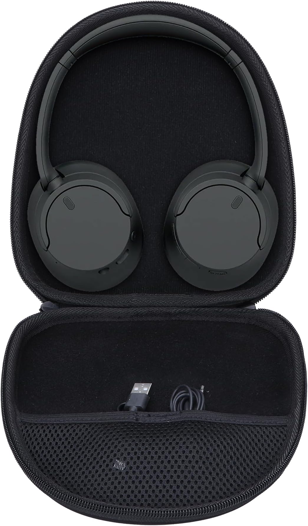 Lebakort Hard Case Compatible with Sony WH-CH720N WH-CH520 WH-CH510 WH-CH710N XB900N XB700N WH-CH700N WH-910N Noise Canceling Headphones (Black Case)