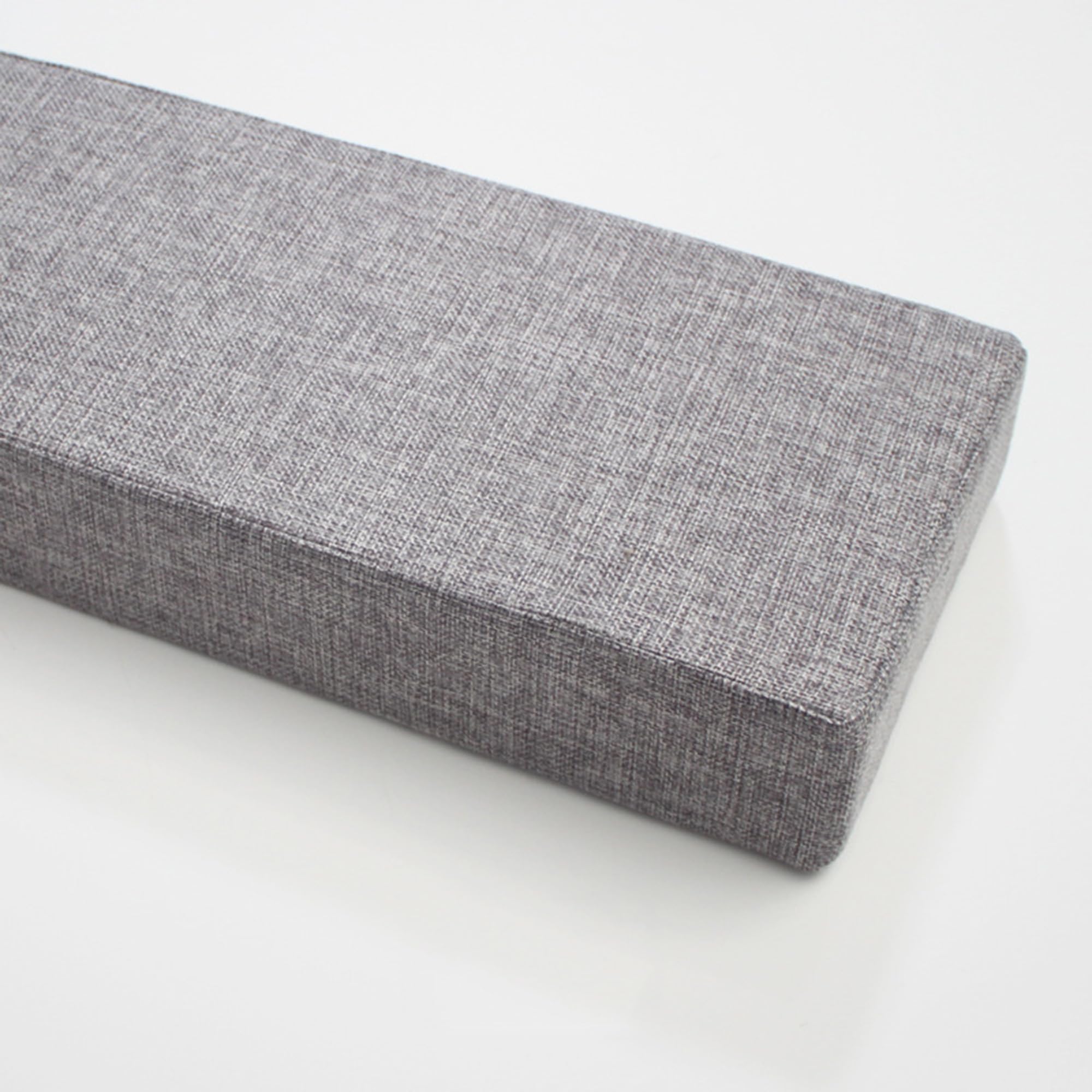 Neniux Grey Bed Gap Filler Bed Bridge Pillow Custom Size, Bolster Close The Gap Between Headboard Wall Or Foot Board For Twin To King Bed, Washable Armrest Cushion,150 * 8 * 8Cm,