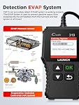 LAUNCH CR319 OBD2 Scanner Latest Enhanced Universal Code Reader, Engine Fault Check /O2 Sensor/EVAP Test with DTC Lookup, CAN Diagnostic Scan Tool with Full OBDII Functions for All Vehicles Since 1996