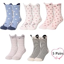 Baby Girls Cute Cotton Ankle Crew Socks Kids 5Pack1y-10y