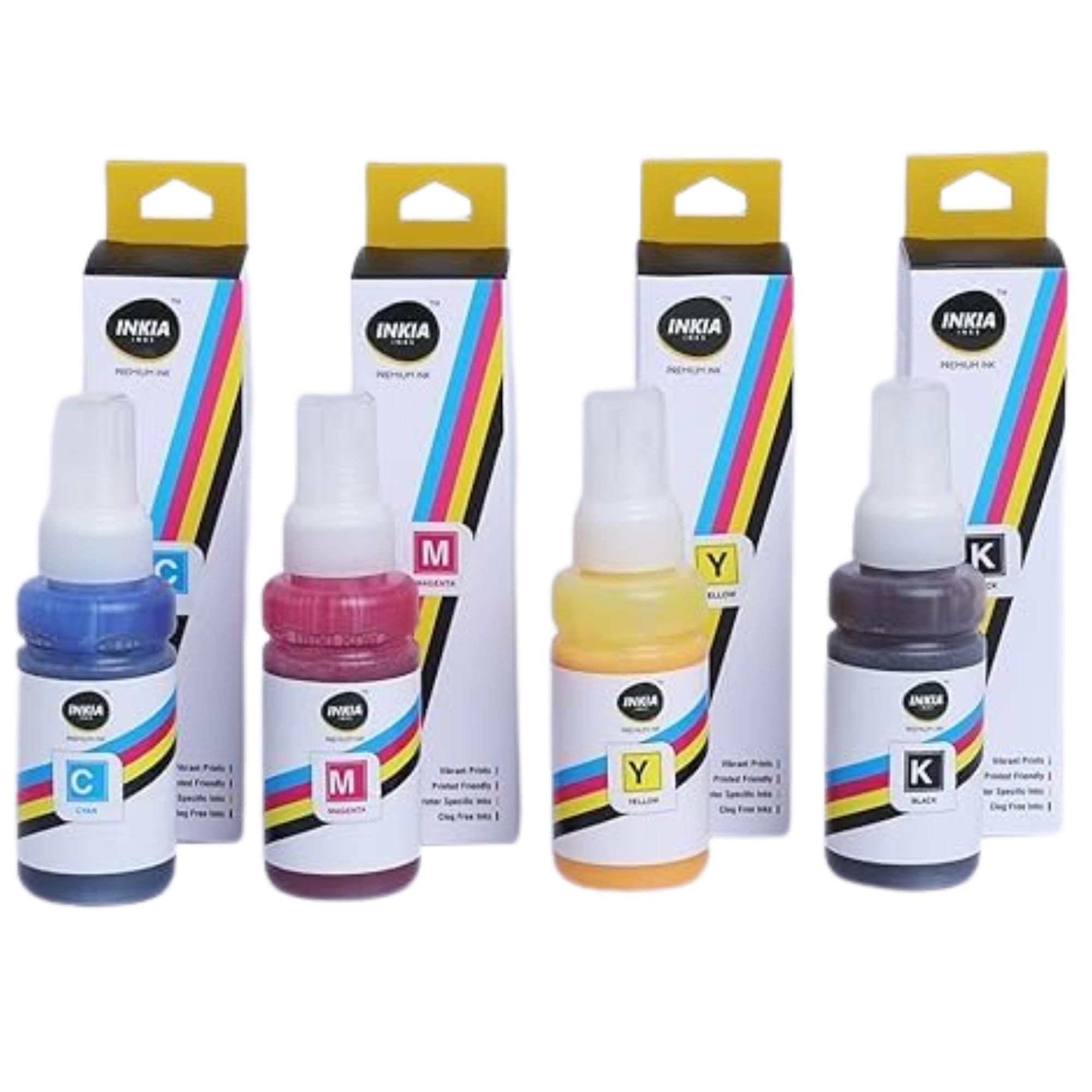 Sublimation Ink Refill CMYK 4 Color Set | High Color Transfer Ink for Heat Transfer Printing on Mugs, Ceramic Tiles, Polyester Fabric, Cushions, Mouse Pads & DIY Projects | 70g Each-image-0