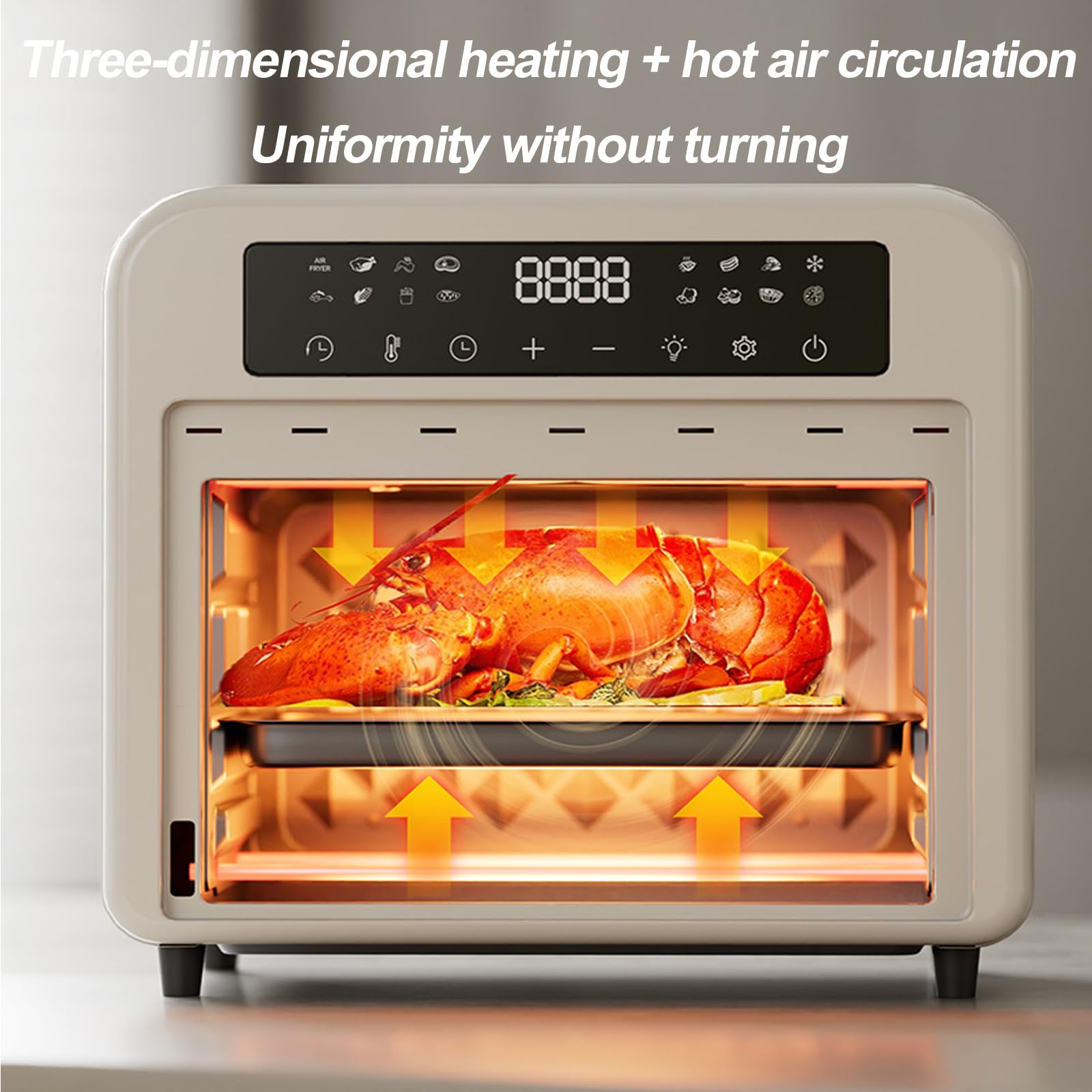 Wielofunkcyjny piekarnik elektryczny, domowy piekarnik elektryczny 15 l Wizualne pieczenie Piekarnik elektryczny Regulacja temperatury 0-230°c Odporny na wysokie temperatury i łatwy do czyszczeni