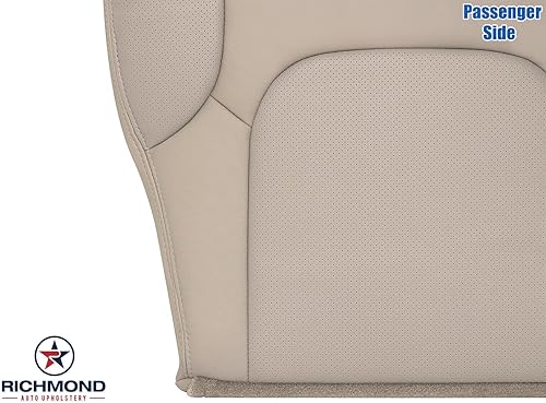 Miniatura 7 de Richmond Auto Upholstery - Funda de asiento de cuero perforado de repuesto para parte inferior del pasajero, perforada en color marrón (compatible