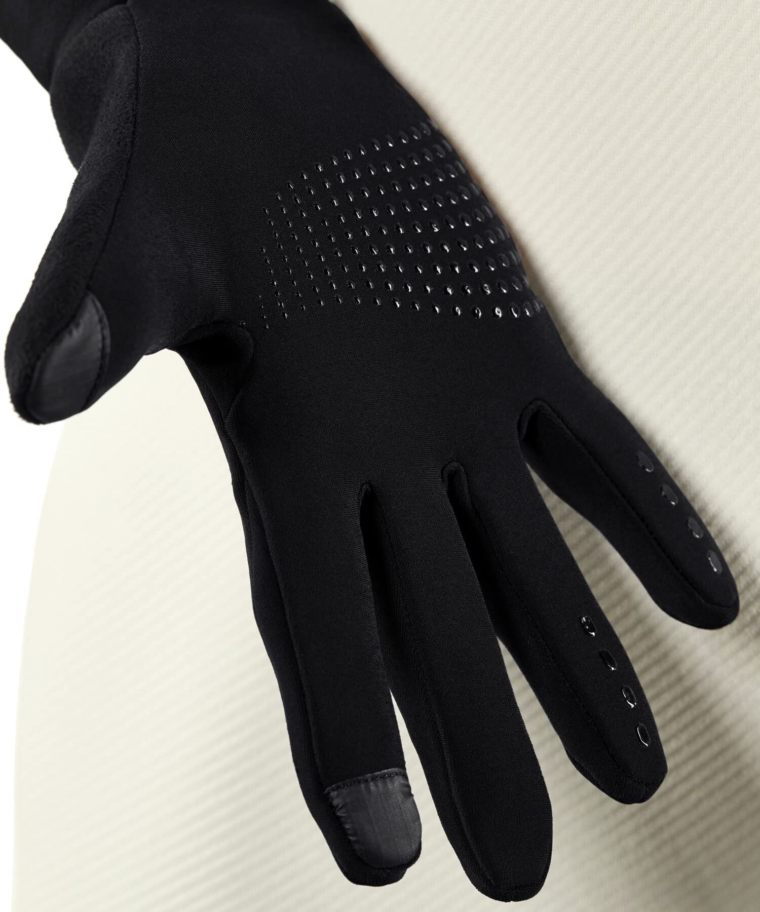 FALKE Unisex Brushed Handschuhe warm Touchscreen-kompatibler Daumen und Zeigefinger mit Reflektoren für milde bis kalte Temperaturen schnelltrocknendes atmungsaktives Funktionsmaterial 1 Paar