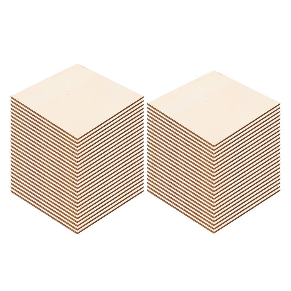 Accessoire de dessin pour enfants et kit d’artisanat en bois naturel de 50 feuilles
