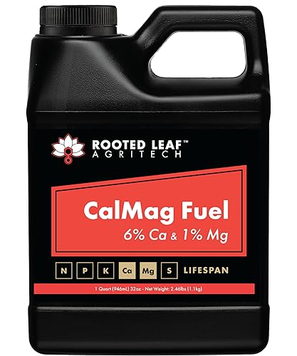 Miniatura 7 de Rooted Leaf Agritech CalMag Fuel - Solo suplemento alimenticio vegetal de magnesio y calcio en el mercado con cero nitrógeno, soluble en agua sin