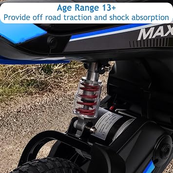 Kids Electric Dirt Bike, 24-Volt 350-Watt Electric Motorcycle, Up to 14.29 MPH, for Kids 8-14, 3-Speed Modes, Maximum Load 135 Lbs