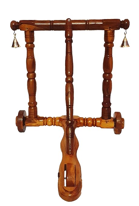 SEZHUMAI TRADERS Smile Pick Wooden Baby Walker (Brown, Teak)