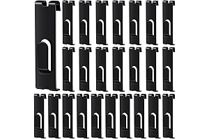 25 Pieces Black Notch Hook for Grid Wall Picture Hanger and Display Hook Accessory