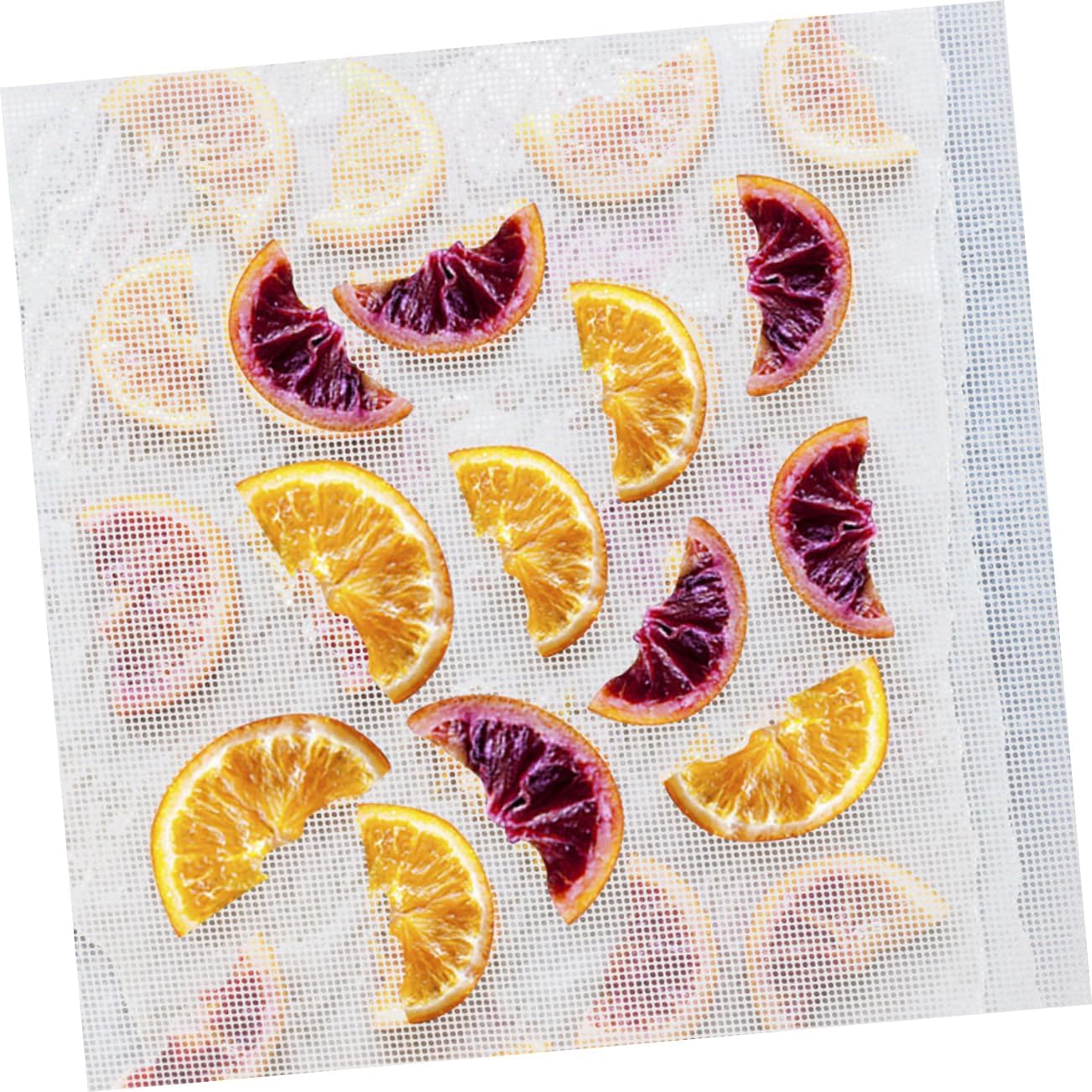 12pcs Dehydrator Mats Reusable Silicone Sheets Non-stick Dishwasher Safe for Fruits Vegetables Baking Mats
