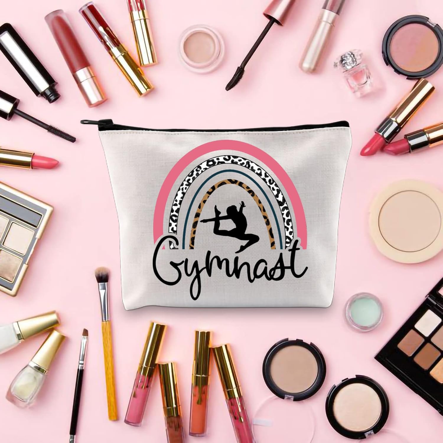 FOTAP Gymnast Gift Gymnasts Makeup Bag Gymnastics Coach Gift Gymnastics Team Gift Gymnastics