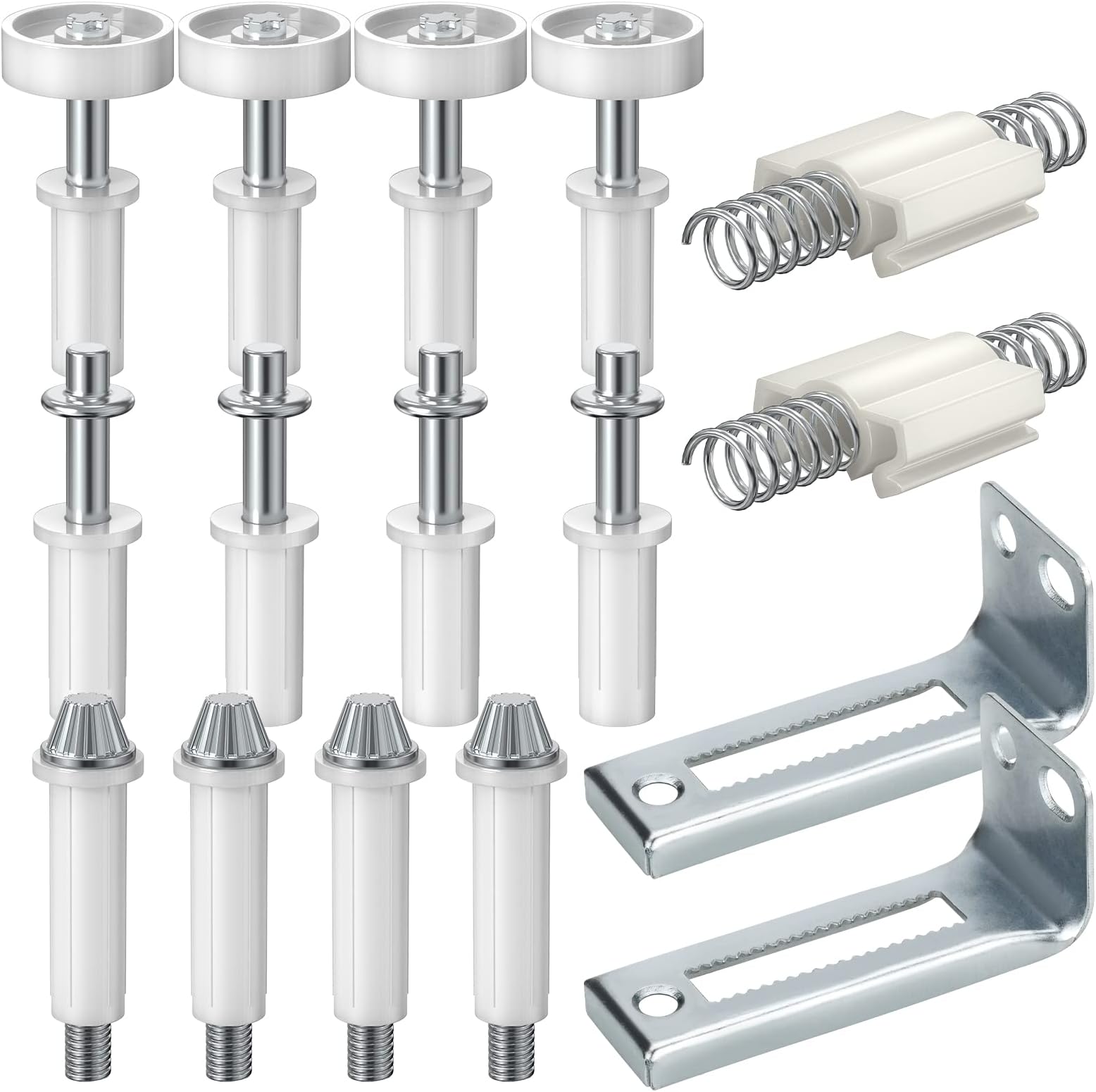 Bifold Door Hardware, 16PCS Mellbree Bi-fold Closet Door Hardware Repair Tool Kit