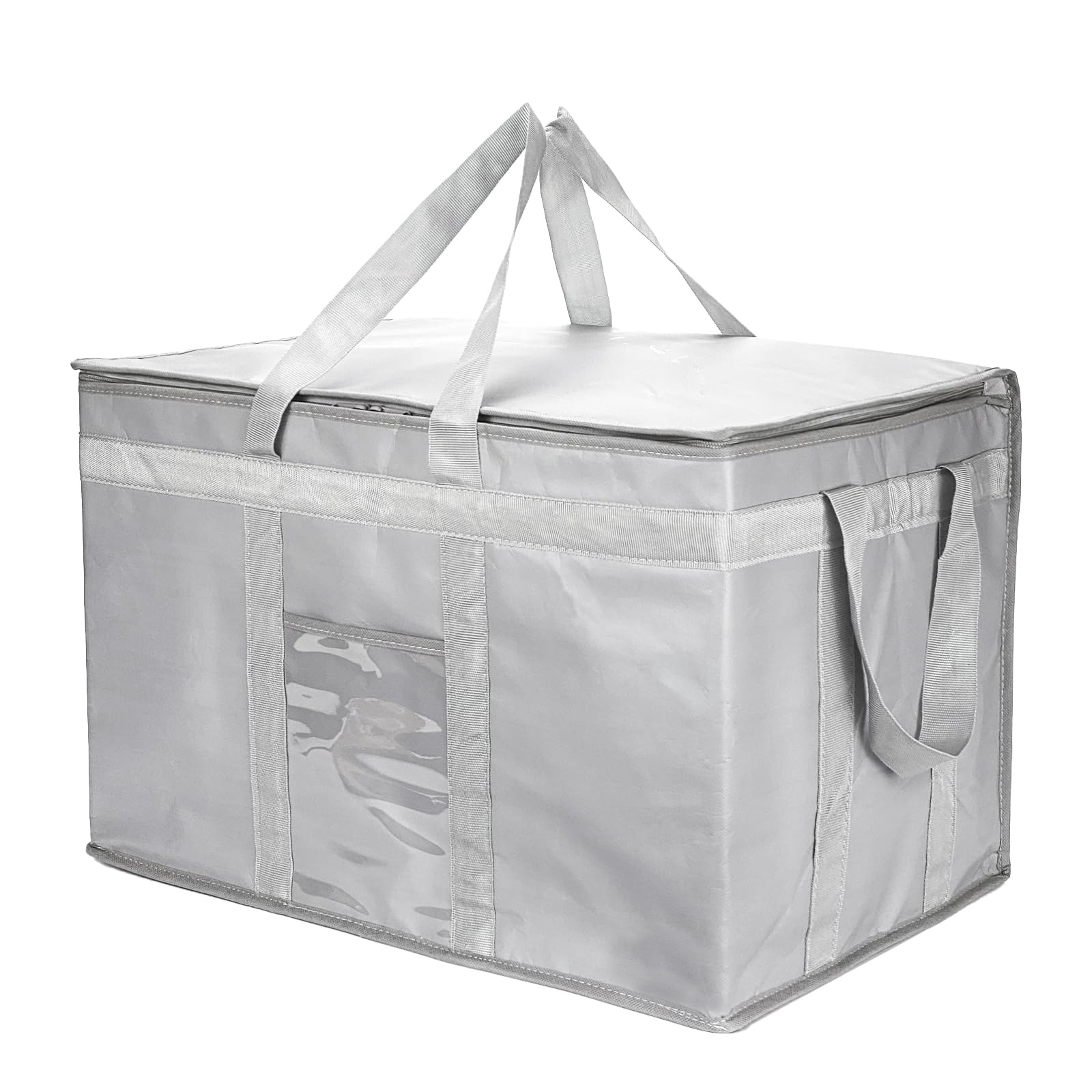 Yalin XXXL Large Insulated Cooler Bag, Styrofoam Cooler of Keep Food Hot or Cold, Reusable Double Zipper Food Delivery Bag for Grocery Shopping, 23" W x 15" H x 14" D