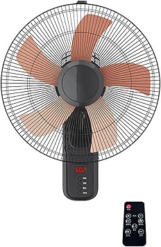 16 Personal Fans, Fan for Office, Oscillating Fan, High Velocity Wall Mount Fan,Quiet Operation, Adjustable Tilt, For Home, Garage, Gym, Workshop & GreenhouseRemote Control