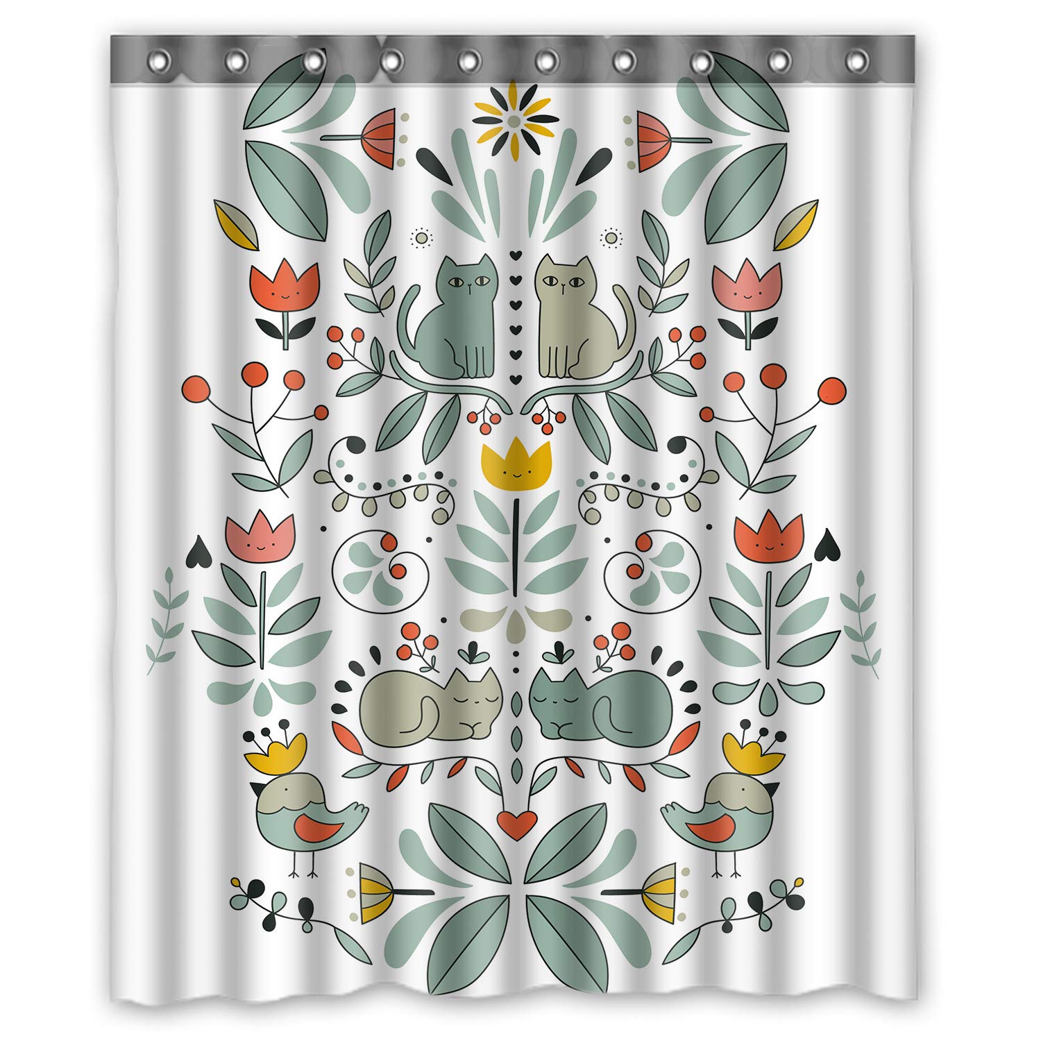 Cat Shower Curtains Curtains & Drapes