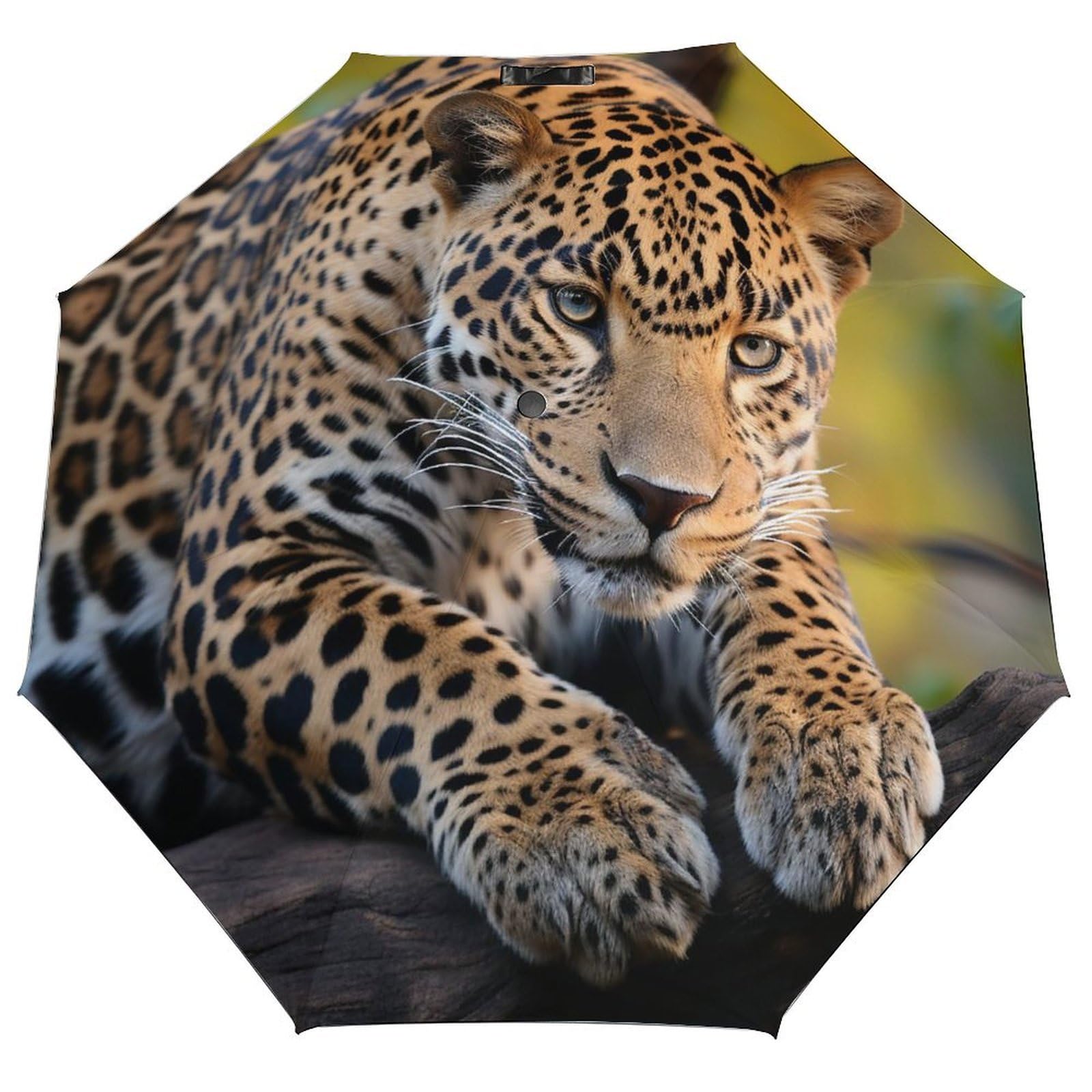 BVKWNTSA Manual Folding African Leopard_79050136 Printed Umbrella for Sunny And Rainy Days. Summer Travel And Rainy Days. Sunny And Rainy Days. Worry-free Travel