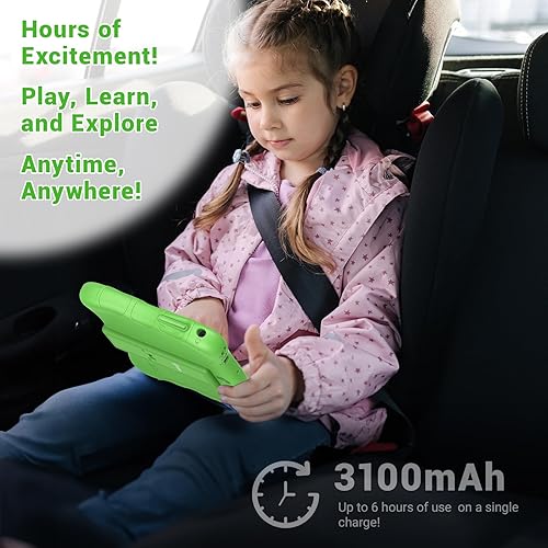 Miniatura 6 de Contixo Paquete de tabletas para niños de 7 pulgadas, tabletas Android y auriculares con cable para niños, con más de 50 libros de cuentos de Disney