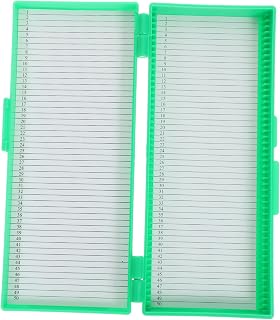 OUNONA Caja De Almacenamiento Para De Soporte Para Placas De Vidrio Con Ranuras Separadoras Capacidad Para Unidades Organizador De Muestras Para Laboratorio Color Verde