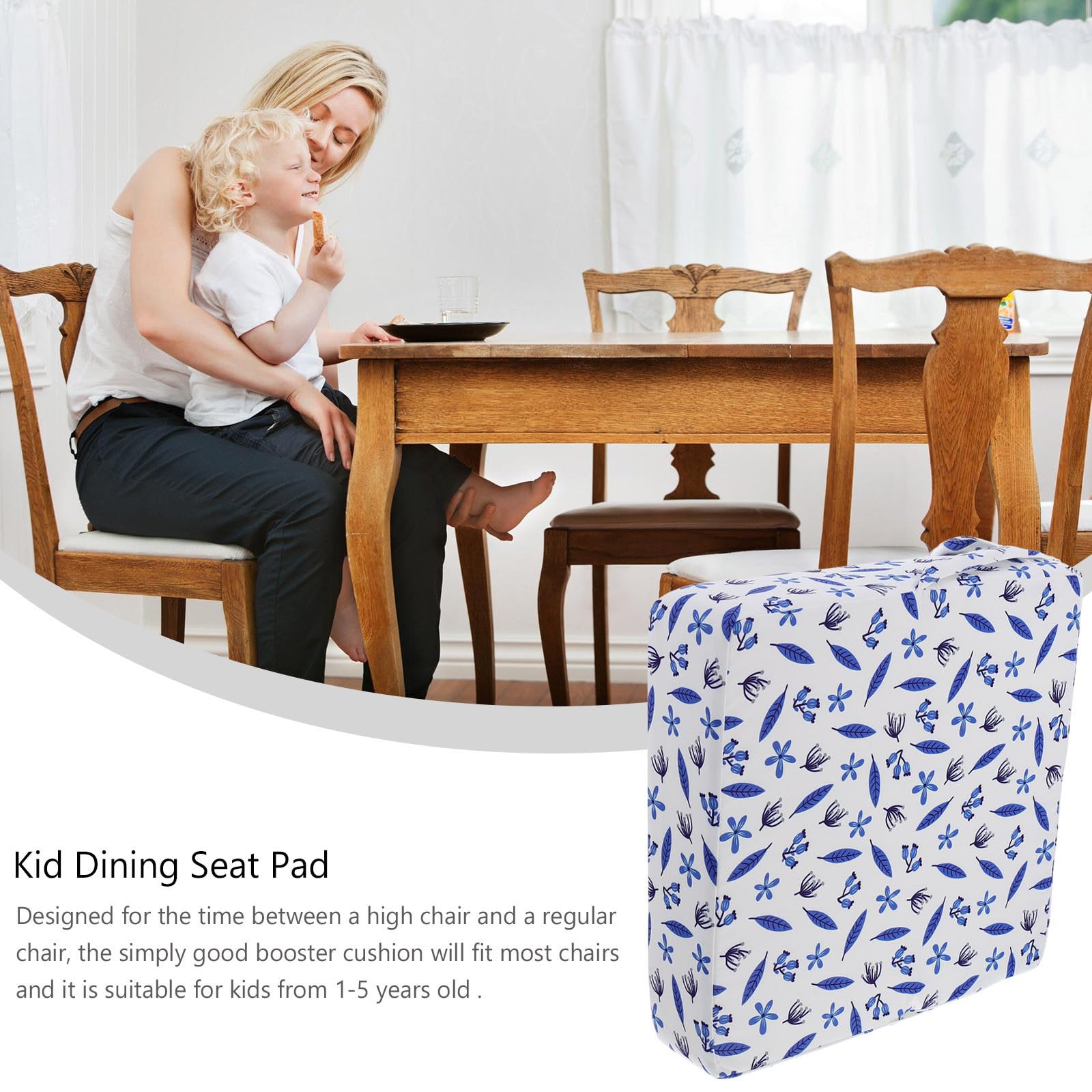 POPETPOP Coussin Rehausseur Chaise Garçon Fille Polyester Imperméable Ans avec Bretelles Sécurisées Assise Épaisse Confortable pour Repas et Sorties