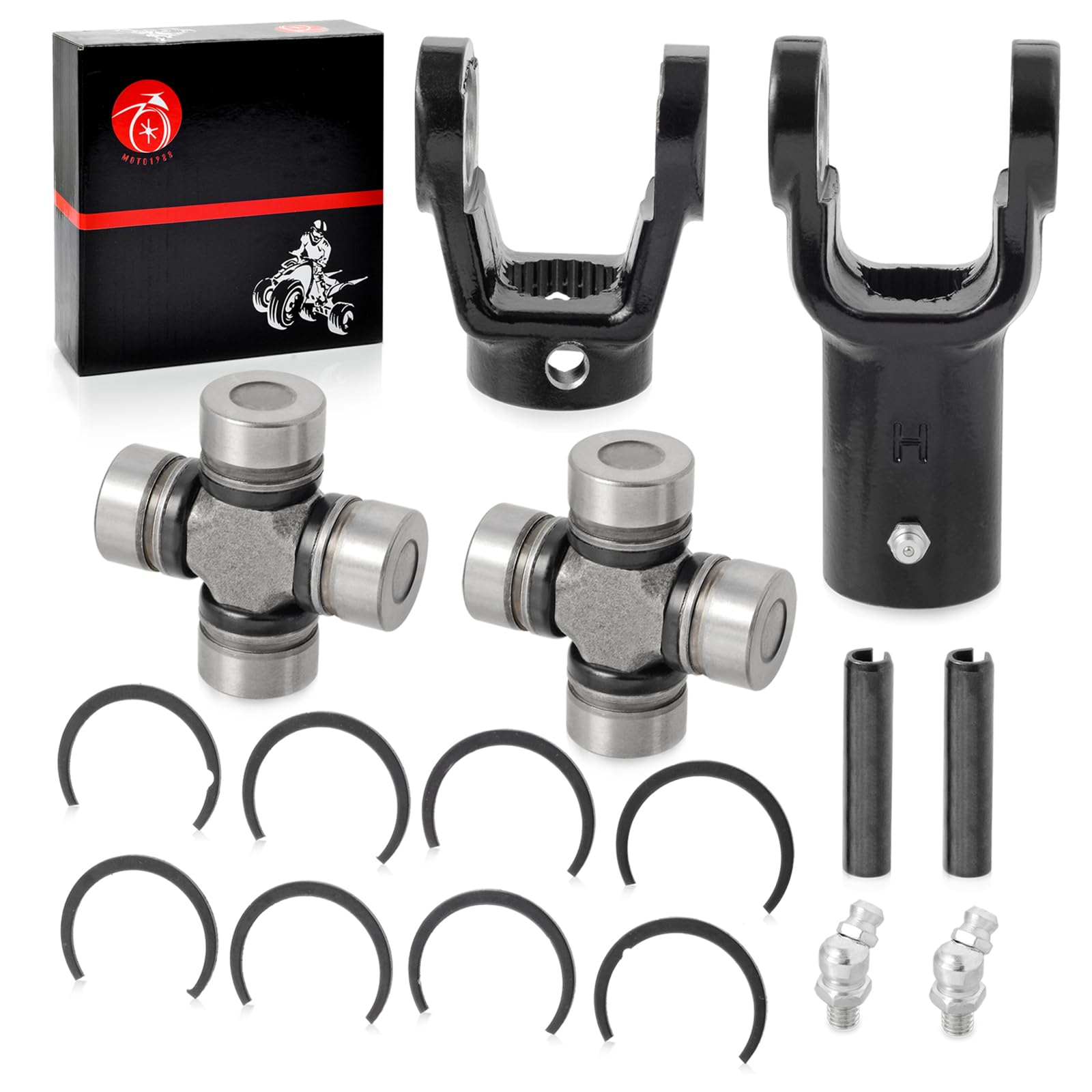 Front Drive Shaft Yoke + U-Joint Kit For Polaris Sportsman 500 4X4 6X6