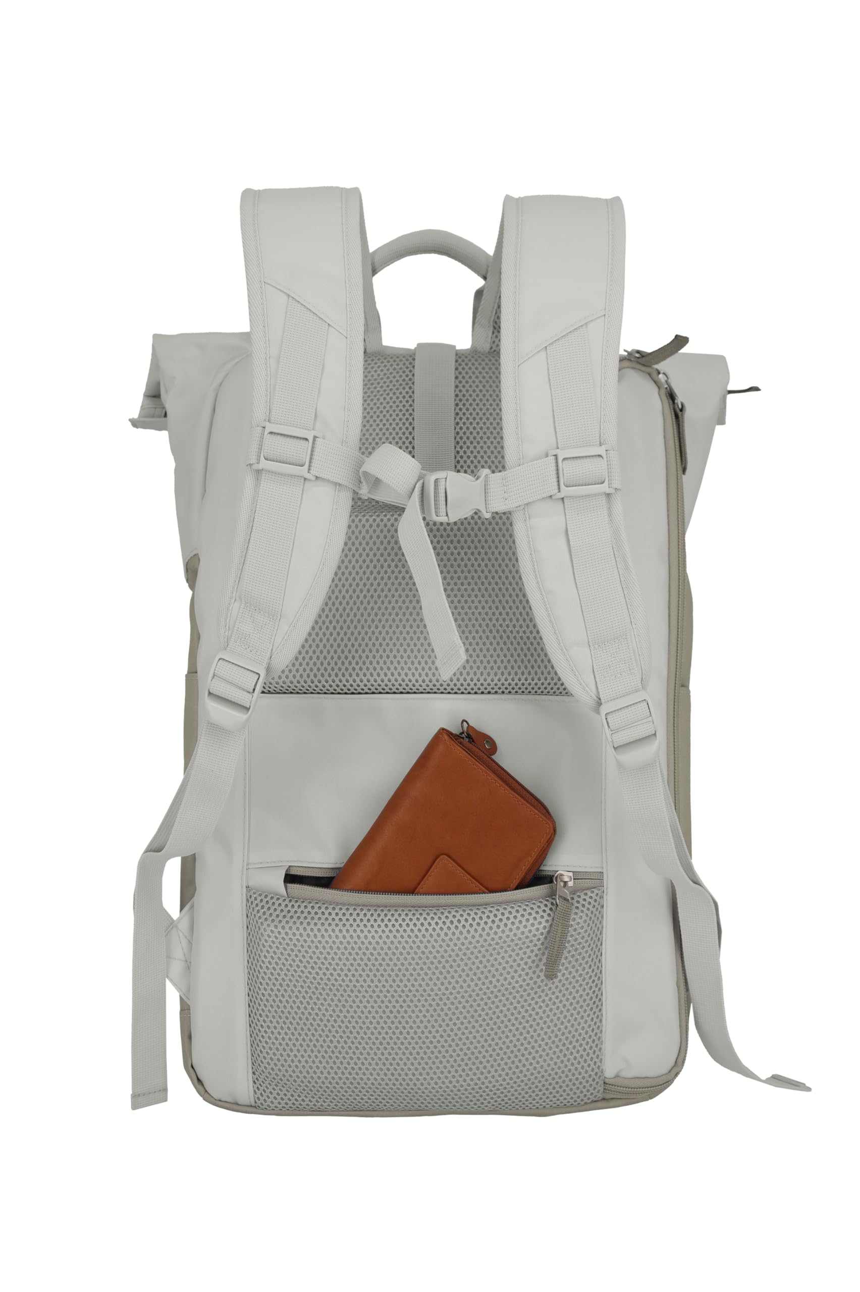 Travelite Handgepäck Rucksack, Laptop Rucksack 15,6 Zoll, BASICS, Reiserucksack Rolltop Funktion, 60 cm, 35 Liter