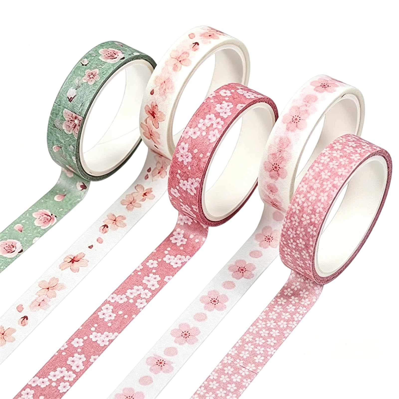 5 Rouleaux Sakura Washi Tape Set