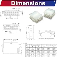Vista 7 de Molex 5557 - Kit de conectores de extensión macho y hembra de 0.165 in con cables preprensados prémium de 20 AWG, Molex Mini-Fit Jr de doble fila