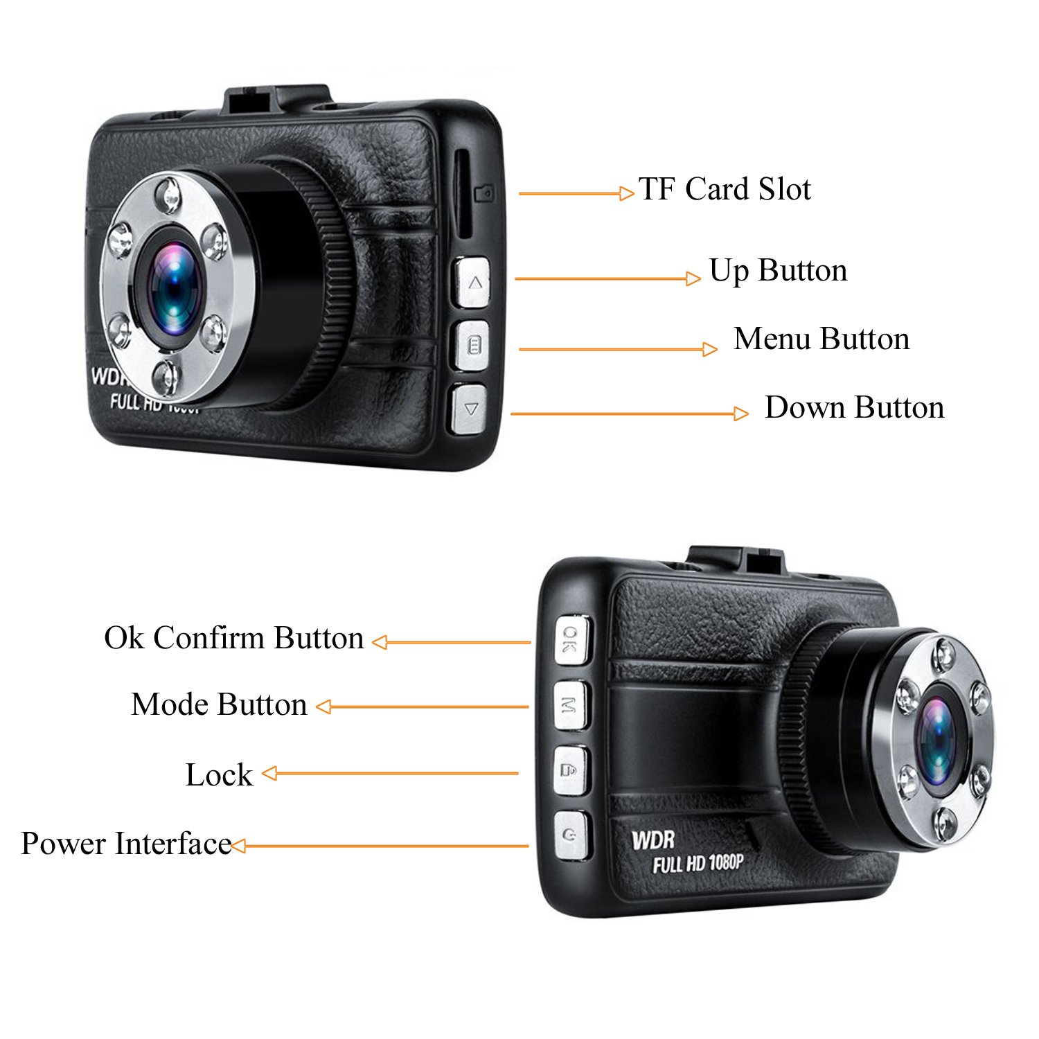 DREIEYECAM Dash Cam For Tesla Model S AP1 - 1080P HD With WiFi & G-Sensor