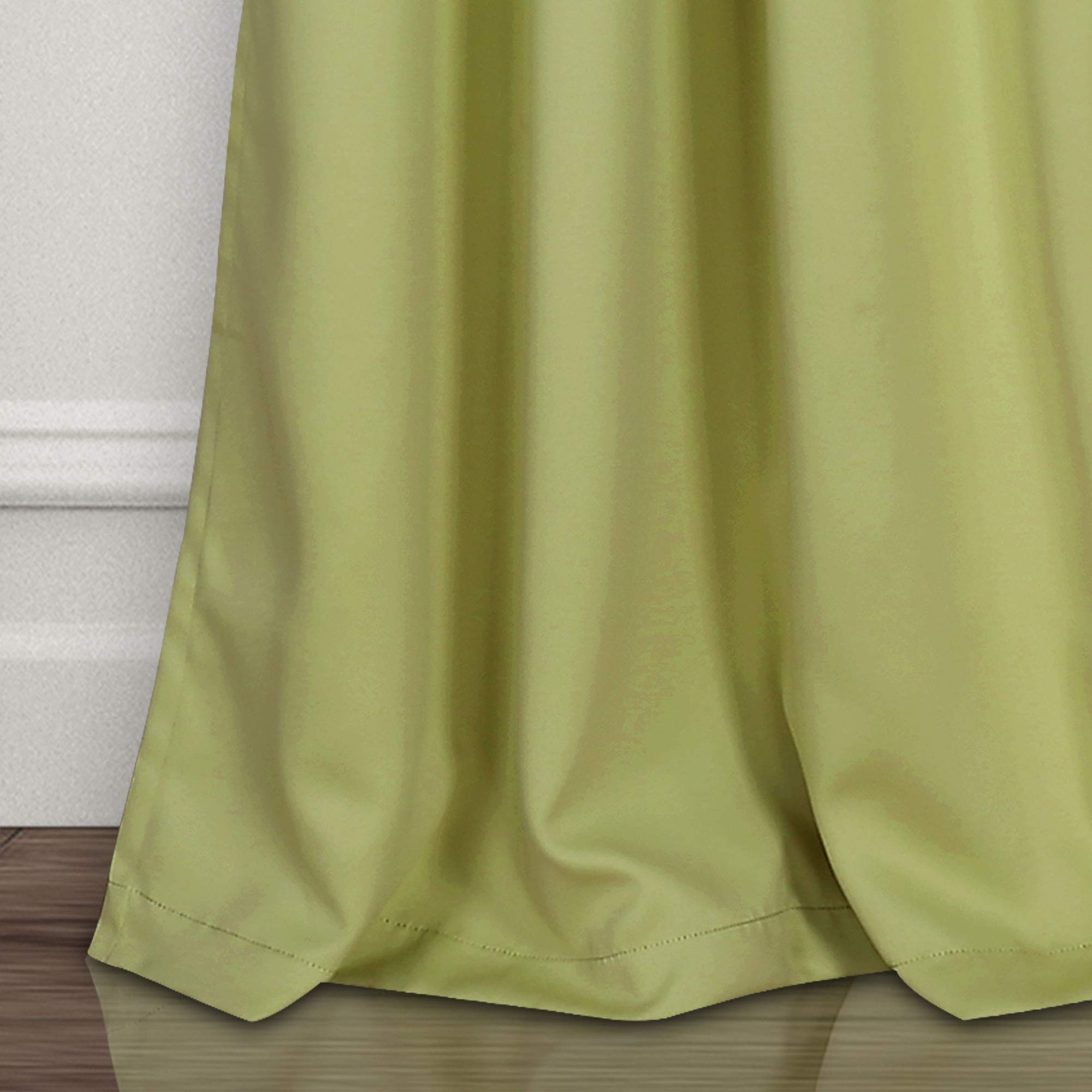 Lush Decor Insulated Grommet Blackout Window Curtain Panels, Pair, 52" W x 84" L, Sage, Classic Modern Design - Image 4
