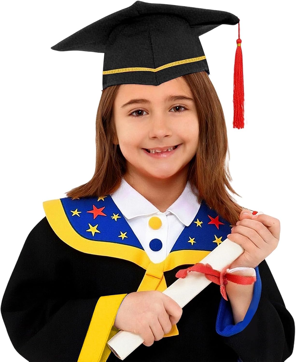 Kindergarten Graduation Cap and Gown Set, Unisex Preschool Graduation Outfit with Stole 2026 Tassel Kids Graduations