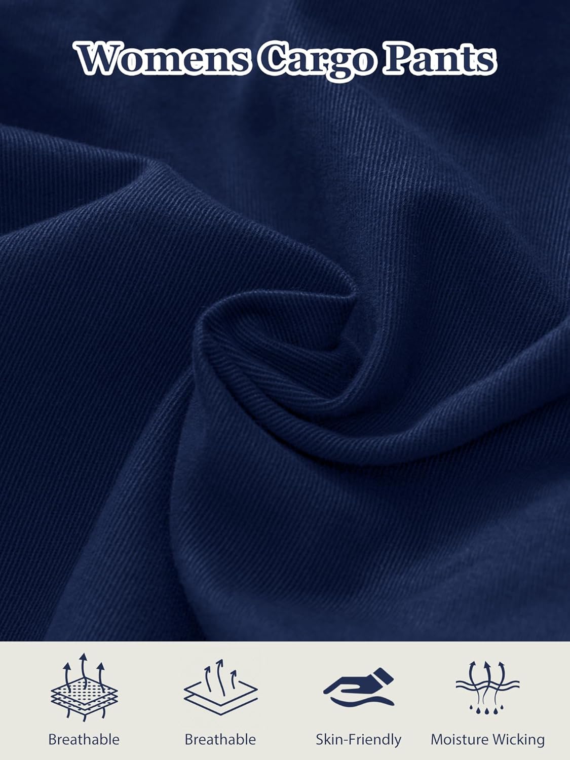 Women's Cargo Pants High Waisted Wide Leg Work Casual Pants Comfy Cotton Baggy Y2k Streetwear with Pockets - Image 7