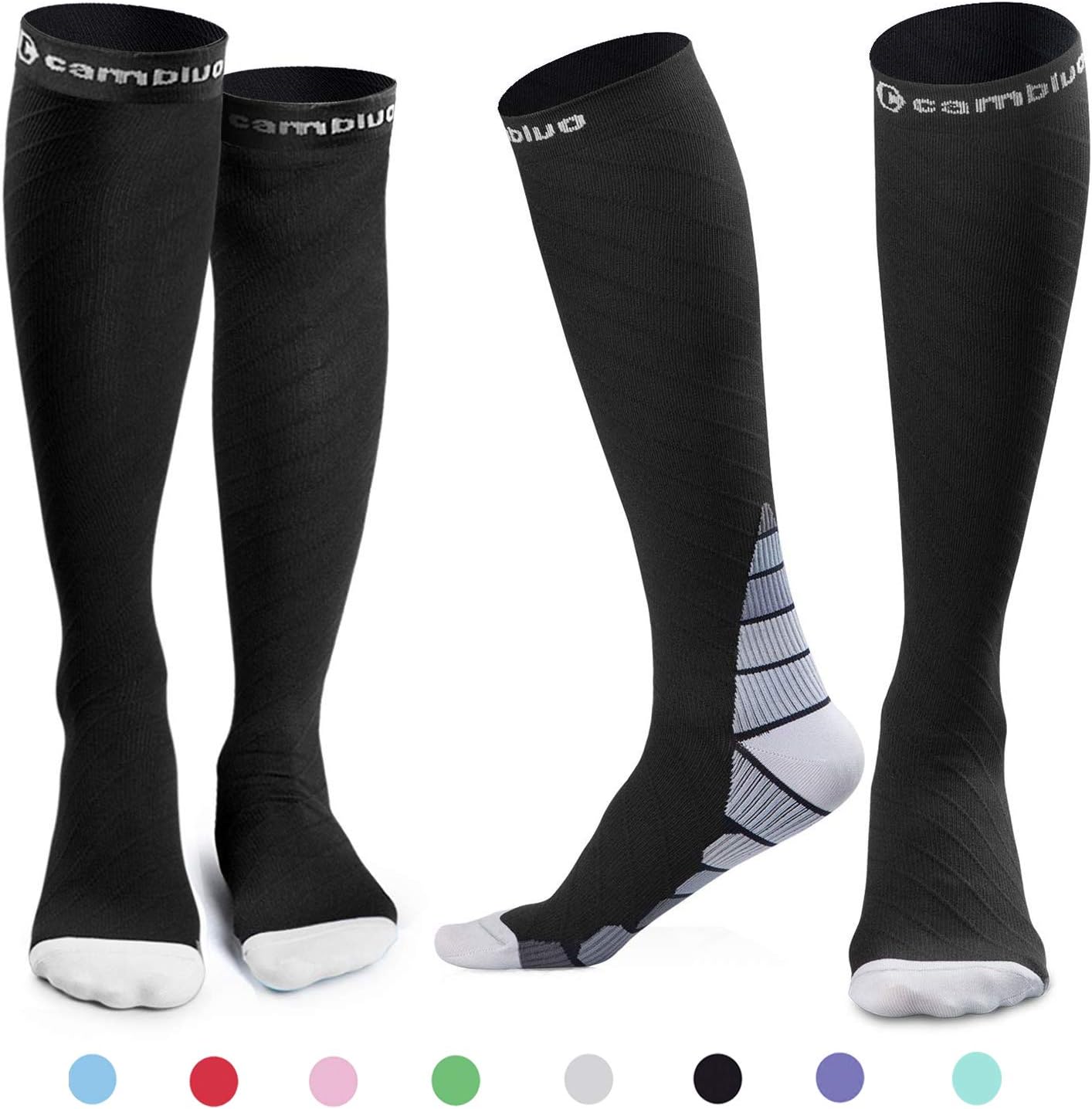 calze a compressione graduata da uomo per il volo