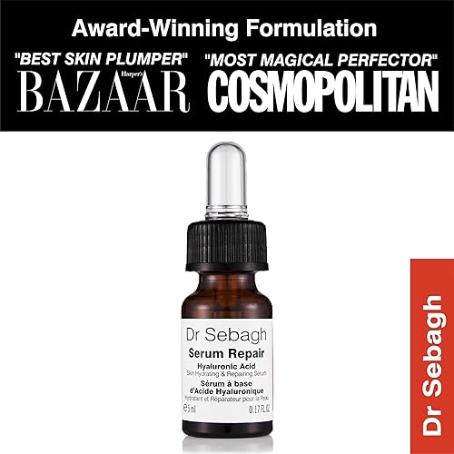 Miniatura 3 de Dr Sebagh Tamaño de viaje de reparación de suero (0.17 onzas líquidas)  Galardonado hidratante de ácido hialurónico  Antienvejecimiento y arrugas