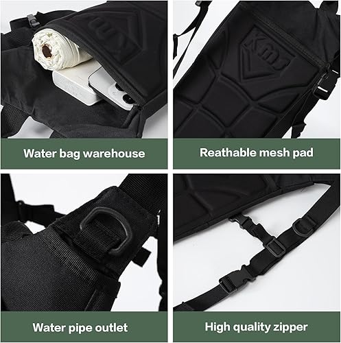 Miniatura 6 de Mochila de hidratación, equipada con bolsas de hidratación de 3 litros, adecuada para mujeres y mochilas de correr para hombres, ciclismo,