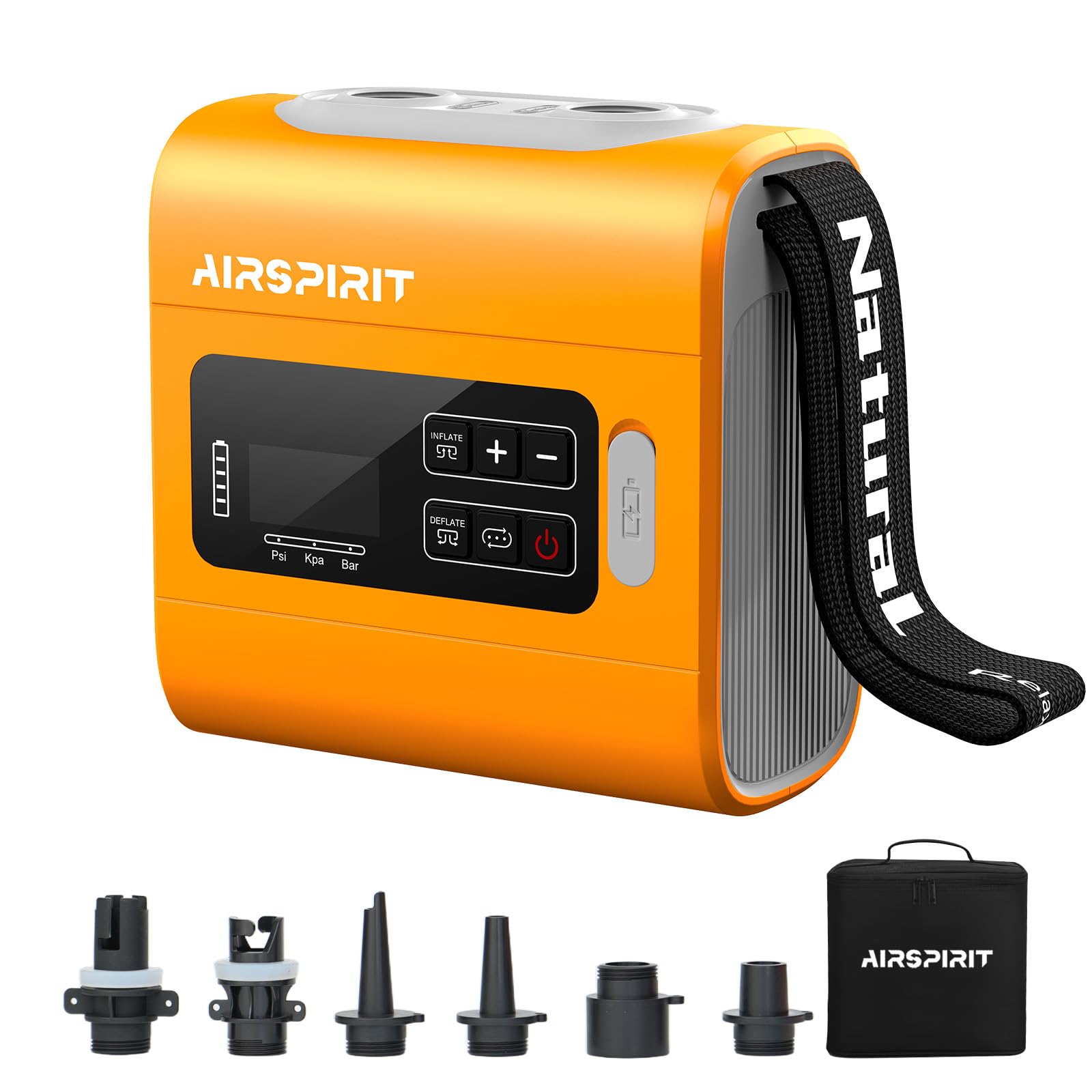 AIRSPIRIT Paddle Board Pump Electric Portable, SUP Pump for Paddleboard,22PSI Air Compressor with Auto-Off,Deflation Function,Kayaks and Boats-image-9
