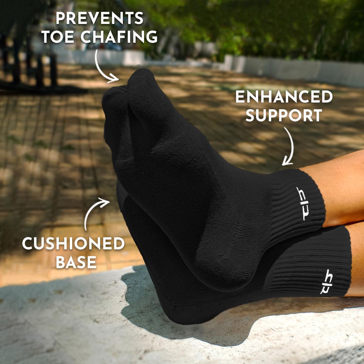 HEELIUM Bamboo Toe Socks for Women, Calf Length | Thumb Socks with Toe Split | 3X Softer Than Cotton | Breathable | Size (UK 3-7) 1
