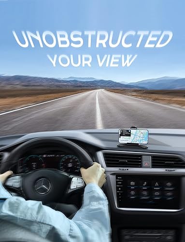 Miniatura 9 de LISEN Soporte de teléfono para salpicadero de automóvil, soporte para salpicadero, se adapta a superficies curvas, compatible con iPhone, Samsung,