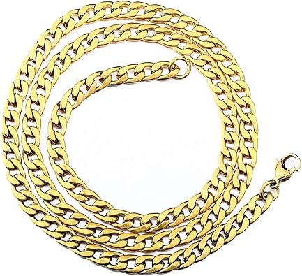 Chain Necklace Jewelry, Teen Necklaces Trendy Curb Stainless Steel Chain Thanksgiving Gifts for Boyfriends
