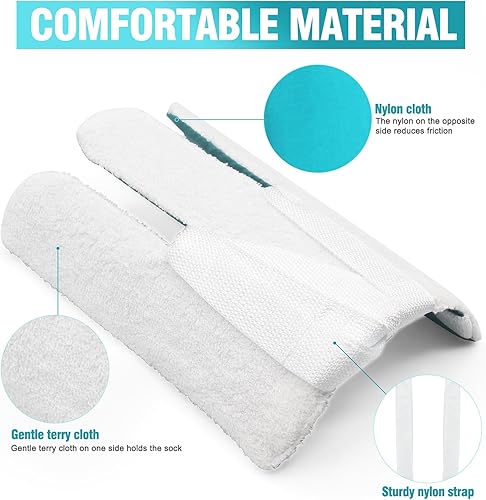 Miniatura 20 de Ayuda para calcetines, ayudantes de calcetines para ponerse los calcetines para personas mayores, discapacitados, embarazo, dispositivo de Azul
