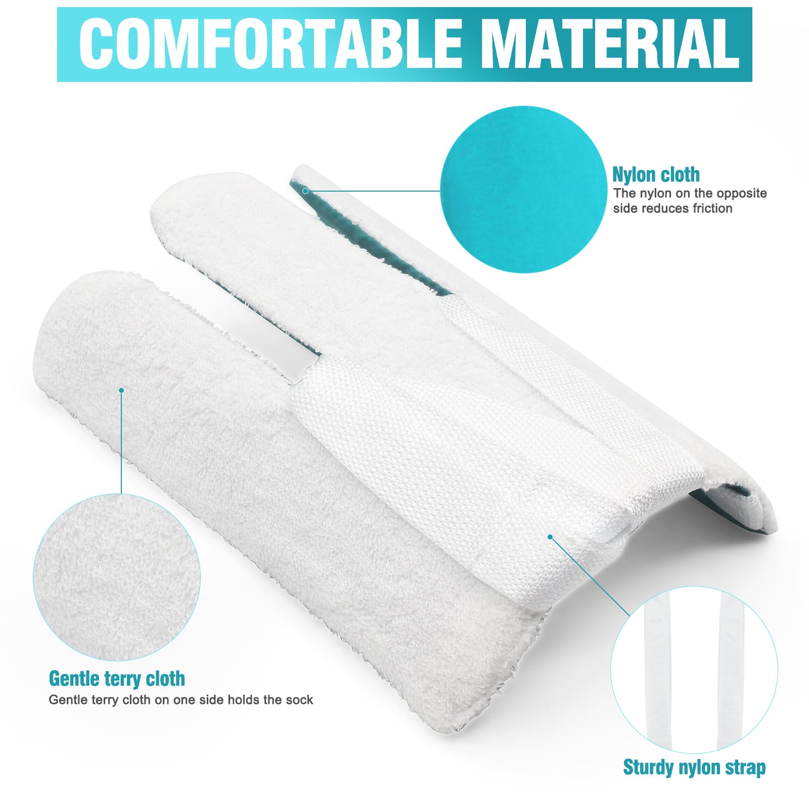 Ayuda ancha para calcetines, dispositivo de ayuda para ancianos, discapacitados, embarazo, ayuda para poner calcetines, extractor de calcetines suave, herramienta de ayuda fácil de poner y quitar,