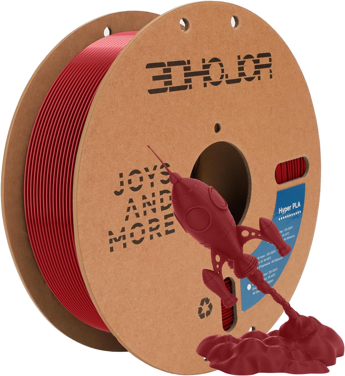 3D Printing Filament High Speed PLA 300mm/s Cardboard Spool 1kg (2.2lbs),Dimensional Accuracy...