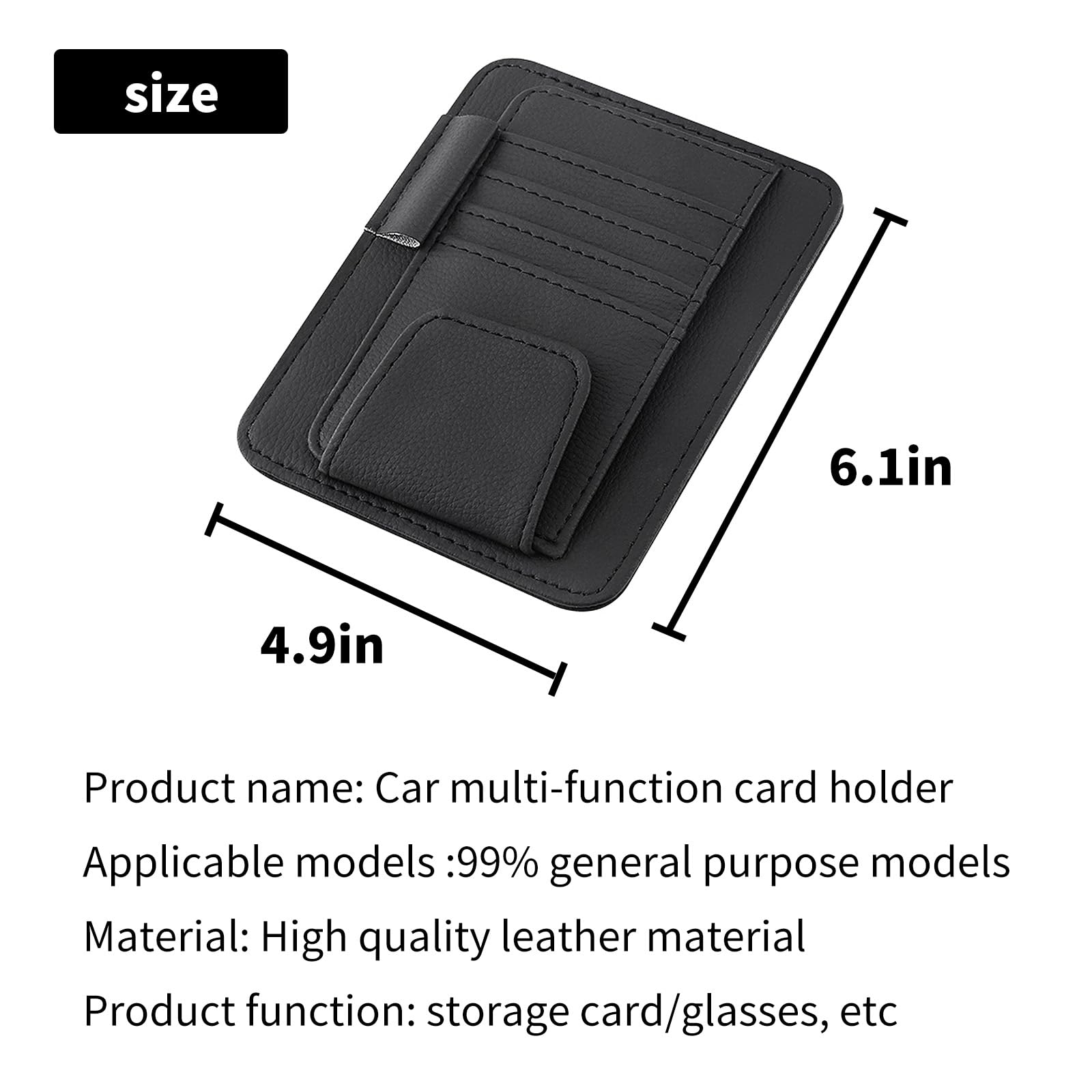 GKmow 1 PC Car Sun Visor Organizer, 4.9