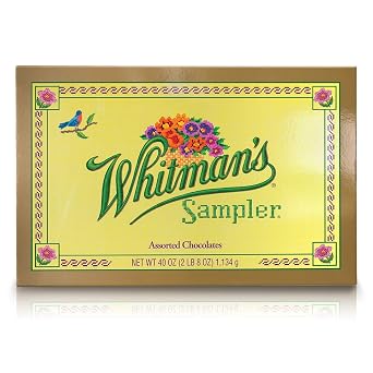 Russell Stover Whitman's Giant Sampler Assorted Chocolates Box, 40 Ounce