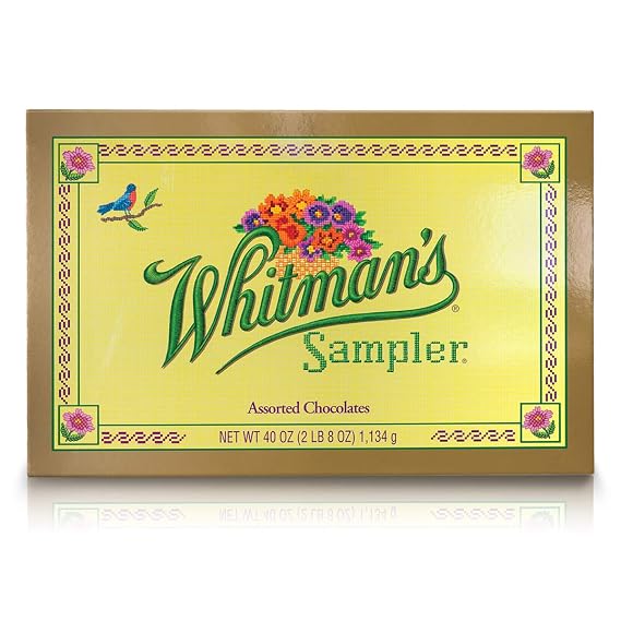 Russell Stover Whitman's Giant Sampler Assorted Chocolates Box, 40 Ounce