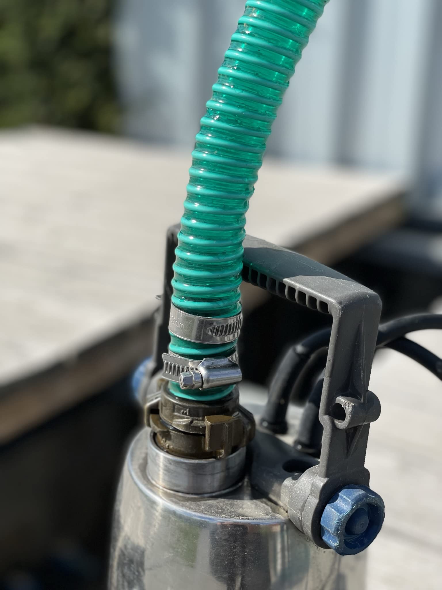 Wacredo Rouleau de Tuyau PVC d'Aspiration, de Qualité Supérieure, en Différentes Tailles, Vert, de 25 m, en Spirale, pour Pompe, Bassin (38 mm)