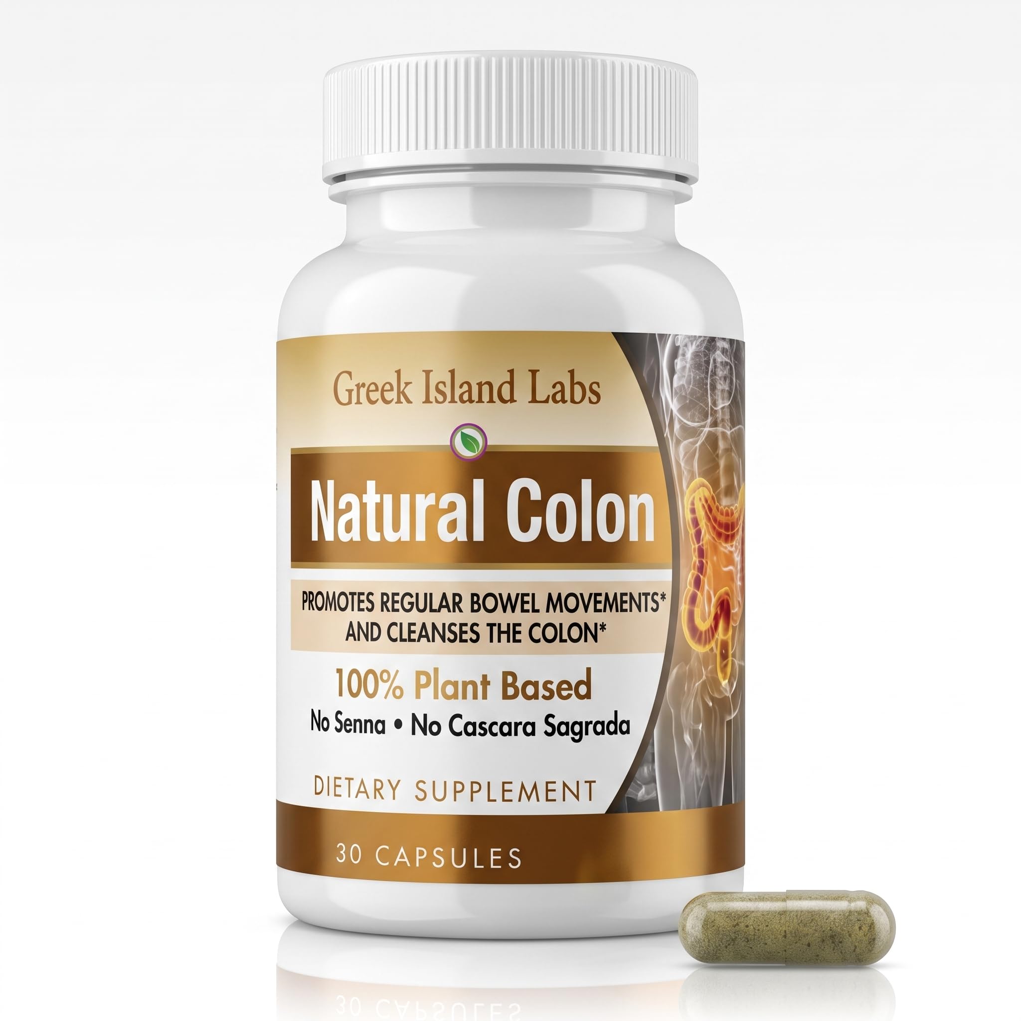 Natural Colon Cleanse Supplements – 30-Day Supply – Gentle Digestive Detox – Helps Reduce Gas, Bloating & Constipation – Supports Healthy Gut Function