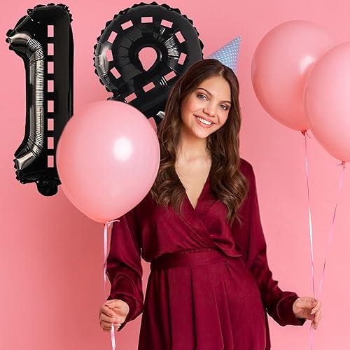 Miniatura 2 de ESHILP Globo de 40 pulgadas con número 19 globo gigante gigante gigante número 19 para decoración de fiesta de cumpleaños 19 boda aniversario