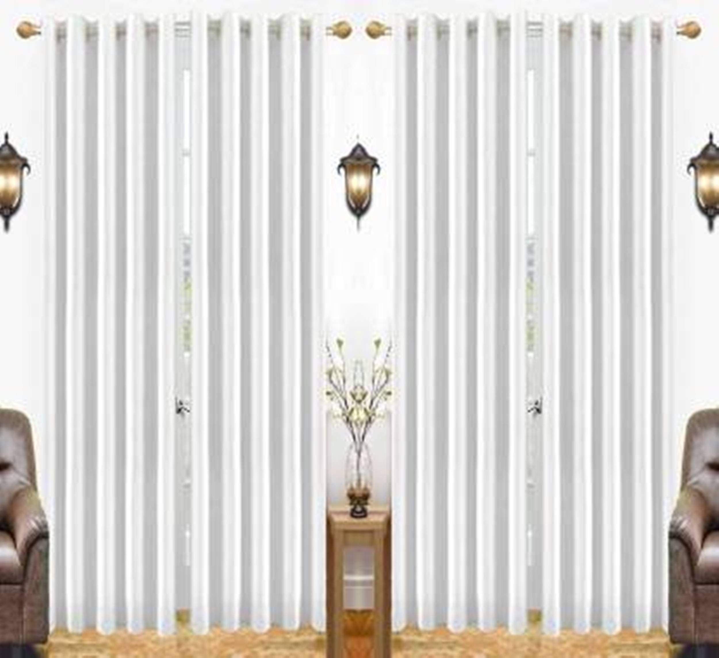 Galaxy Home Decor Royal Silky Plain Curtains for Window 6 Feet, Pack of 4, White (White, Window 6 Feet) (B094ZT633V) Amazon Price History, Amazon Price Tracker